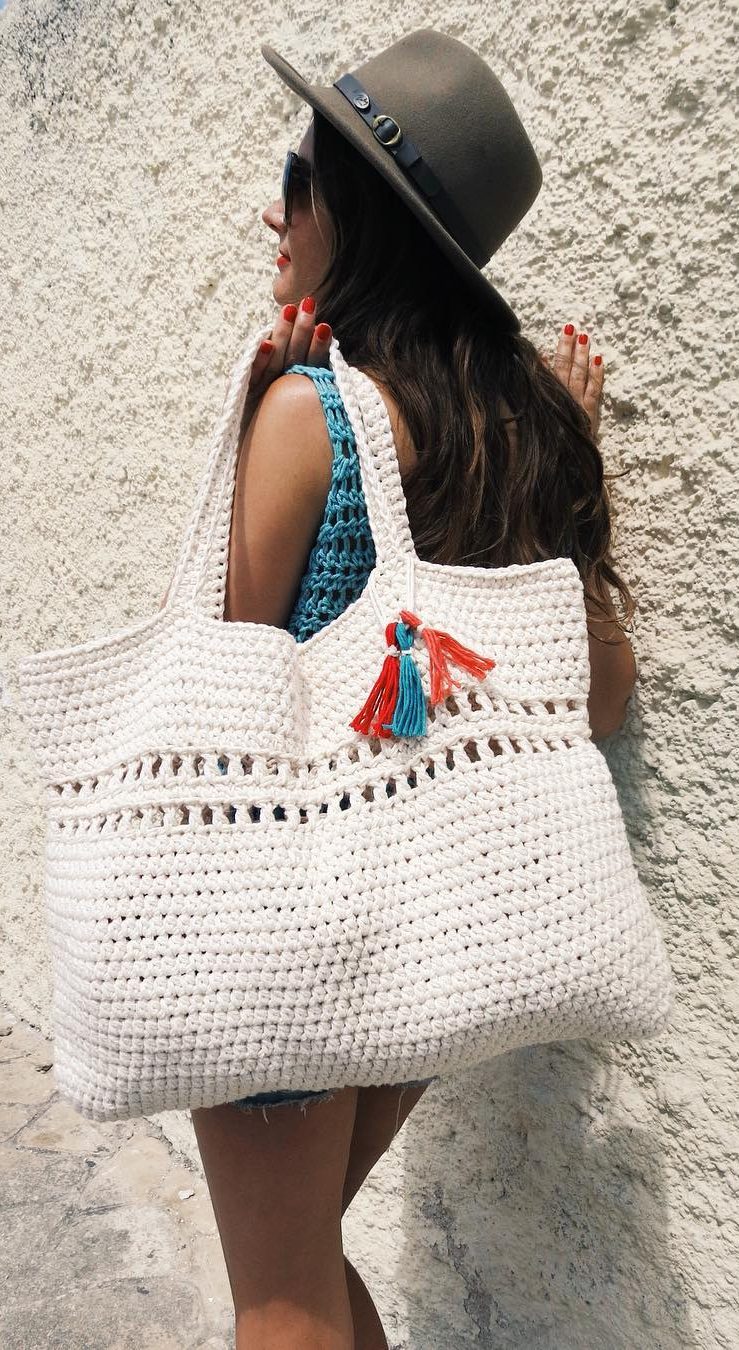 big crochet bag